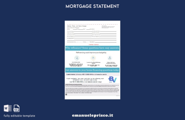 stile verificato Estratto conto mutuo bancario Brasile Banco Votorantim, pagin 1